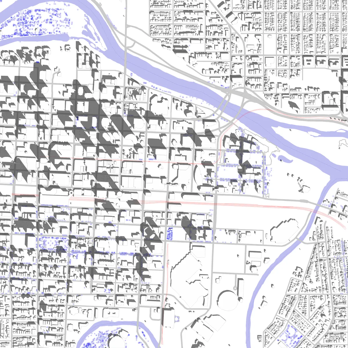 Calgary site plan (2.5 km)