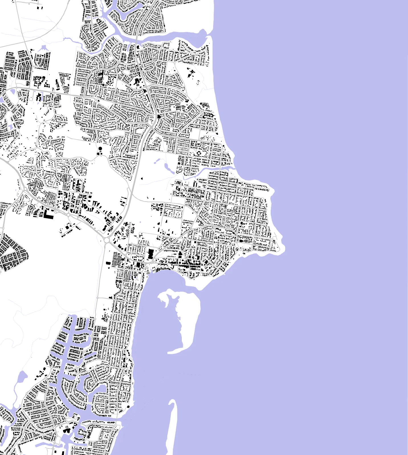 Caloundra figure ground plan