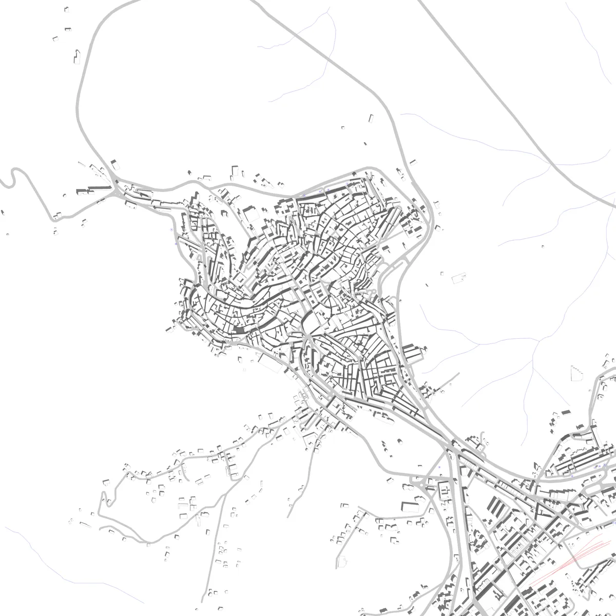 Caltagirone Lageplan (2,5 km)