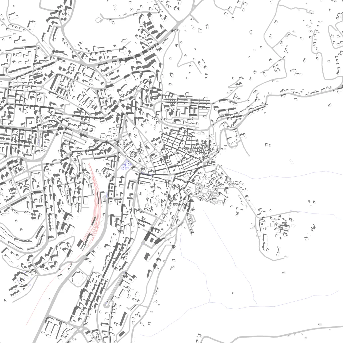 Caltanissetta planimetria di sito (2,5 km)