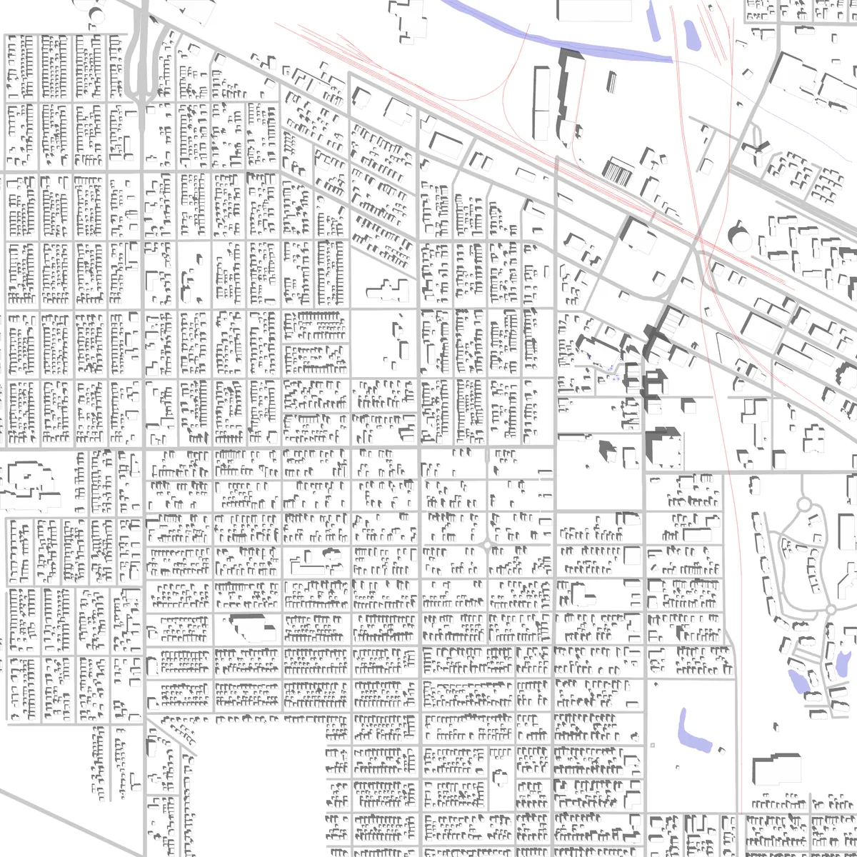 Calumet City site plan (2.5 km)