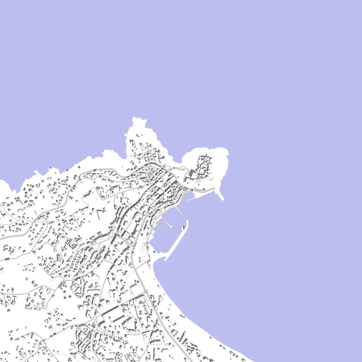Calvi plan de situation (2,5 km)