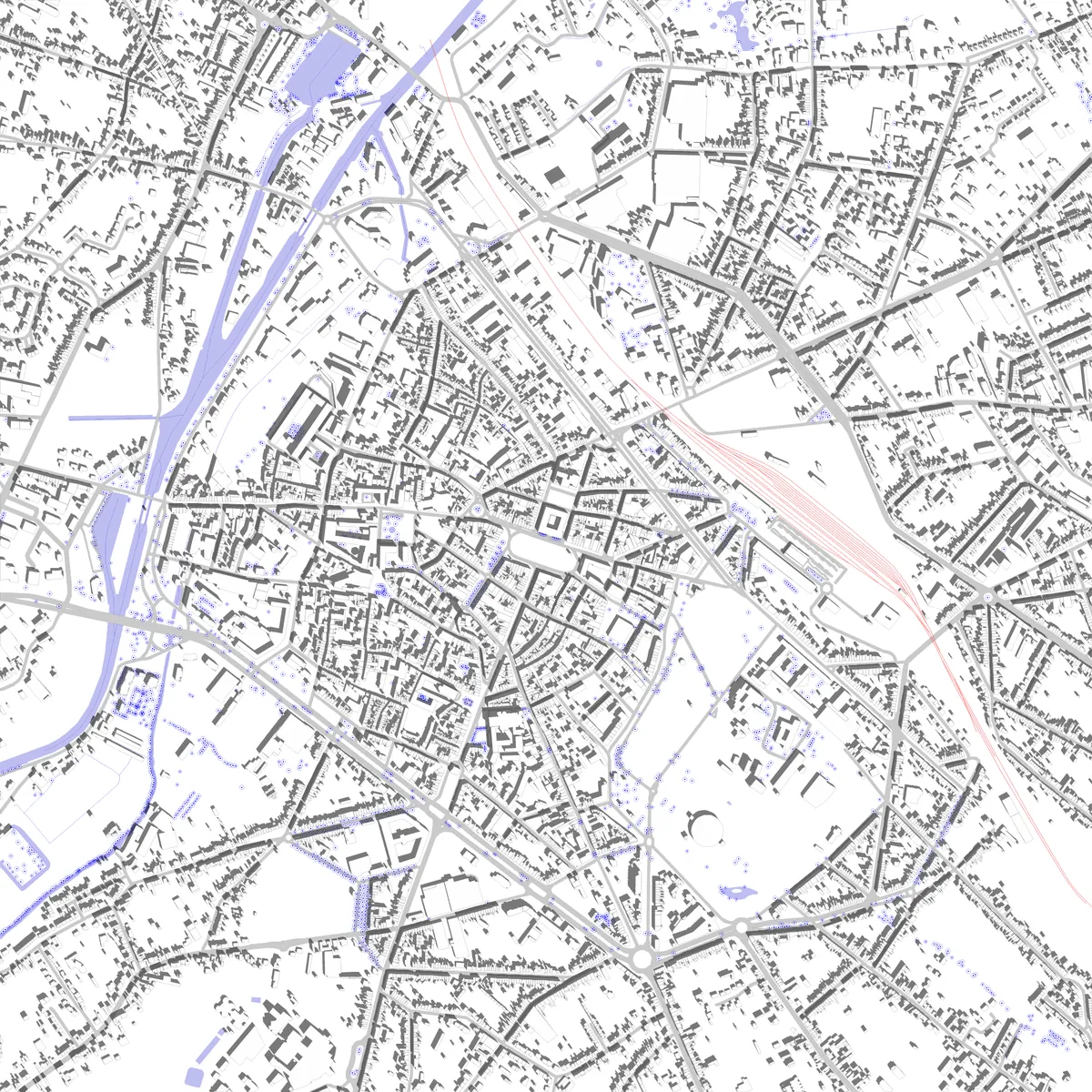 Cambrai Lageplan (2,5 km)