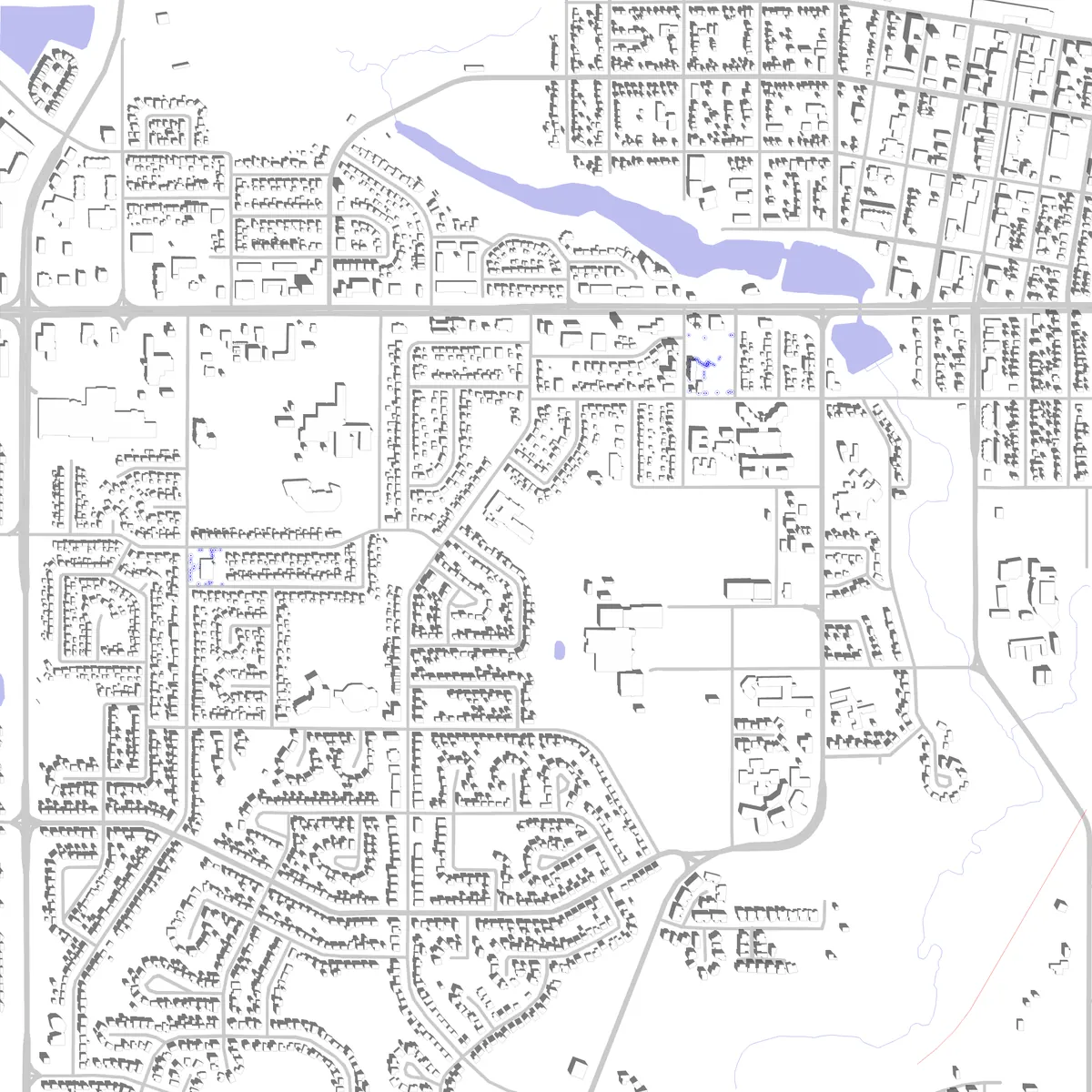 Camrose Lageplan (2,5 km)