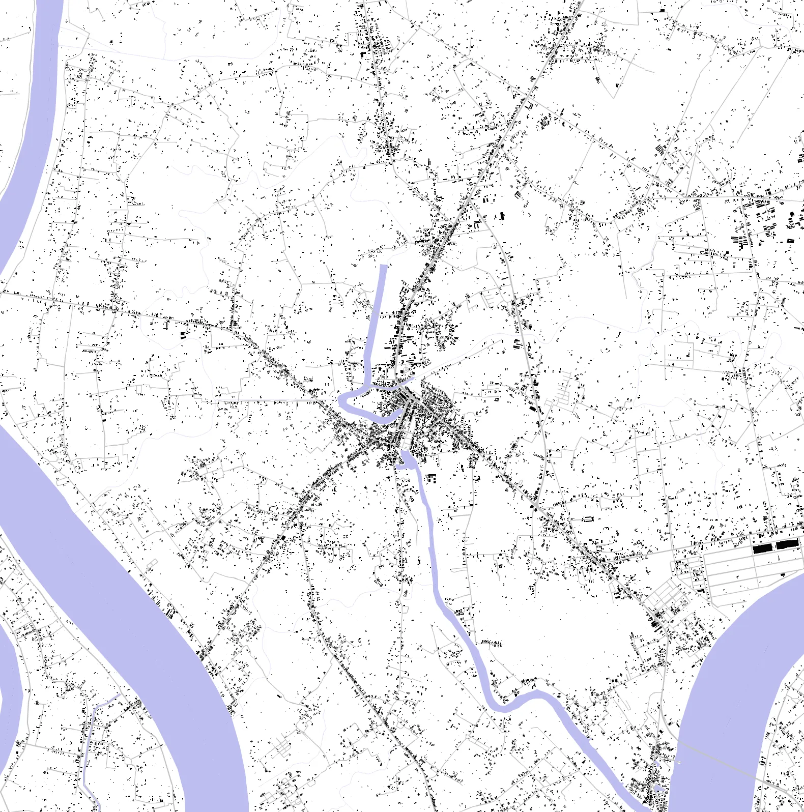 Cần Đước figure ground plan