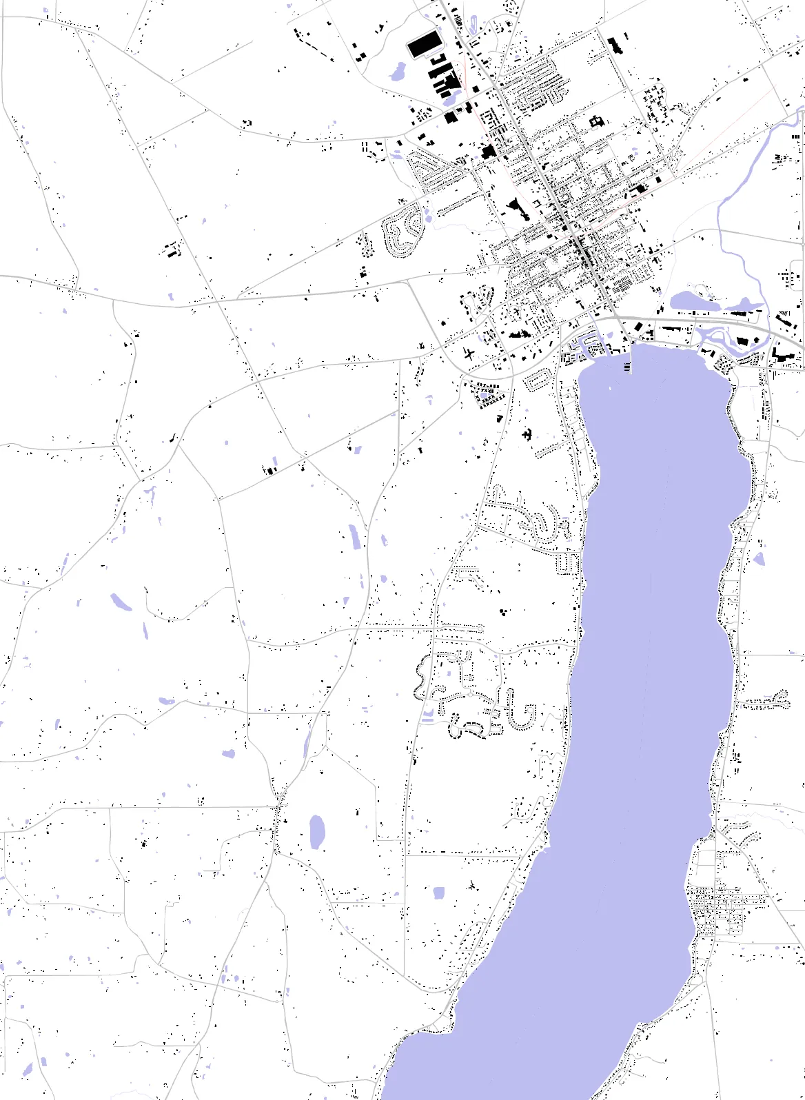 Canandaigua figure ground plan