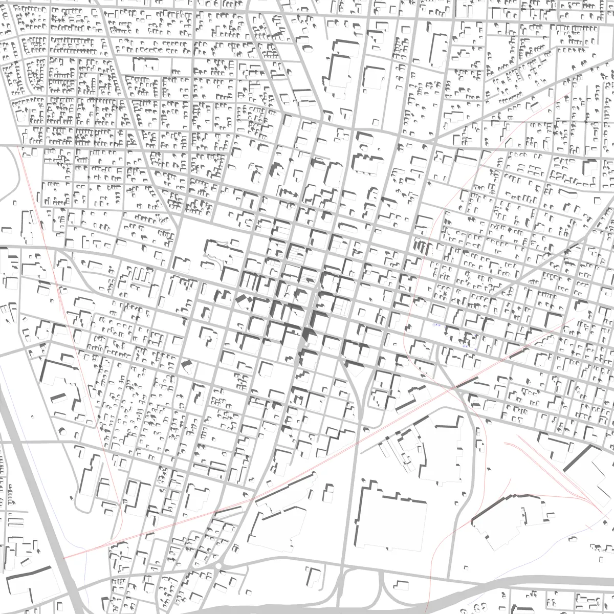 Canton Lageplan (2,5 km)