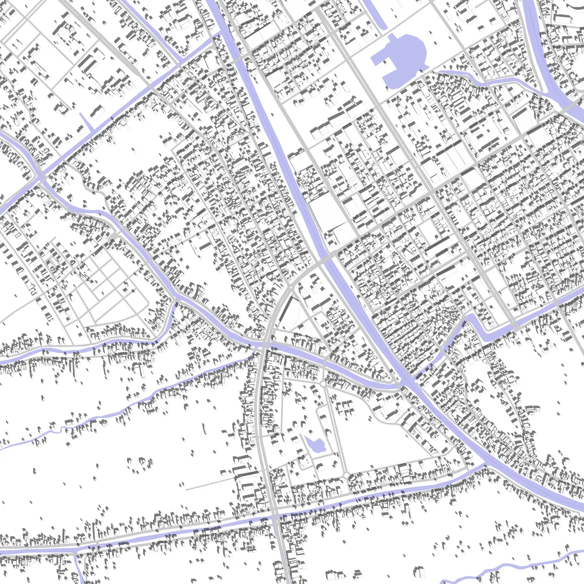 Cao Lãnh City site plan (2.5 km)