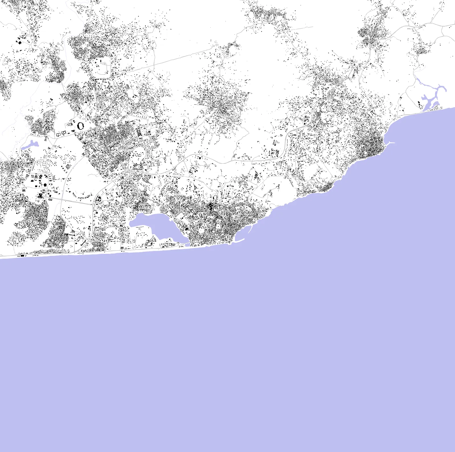 Cape Coast figure ground plan
