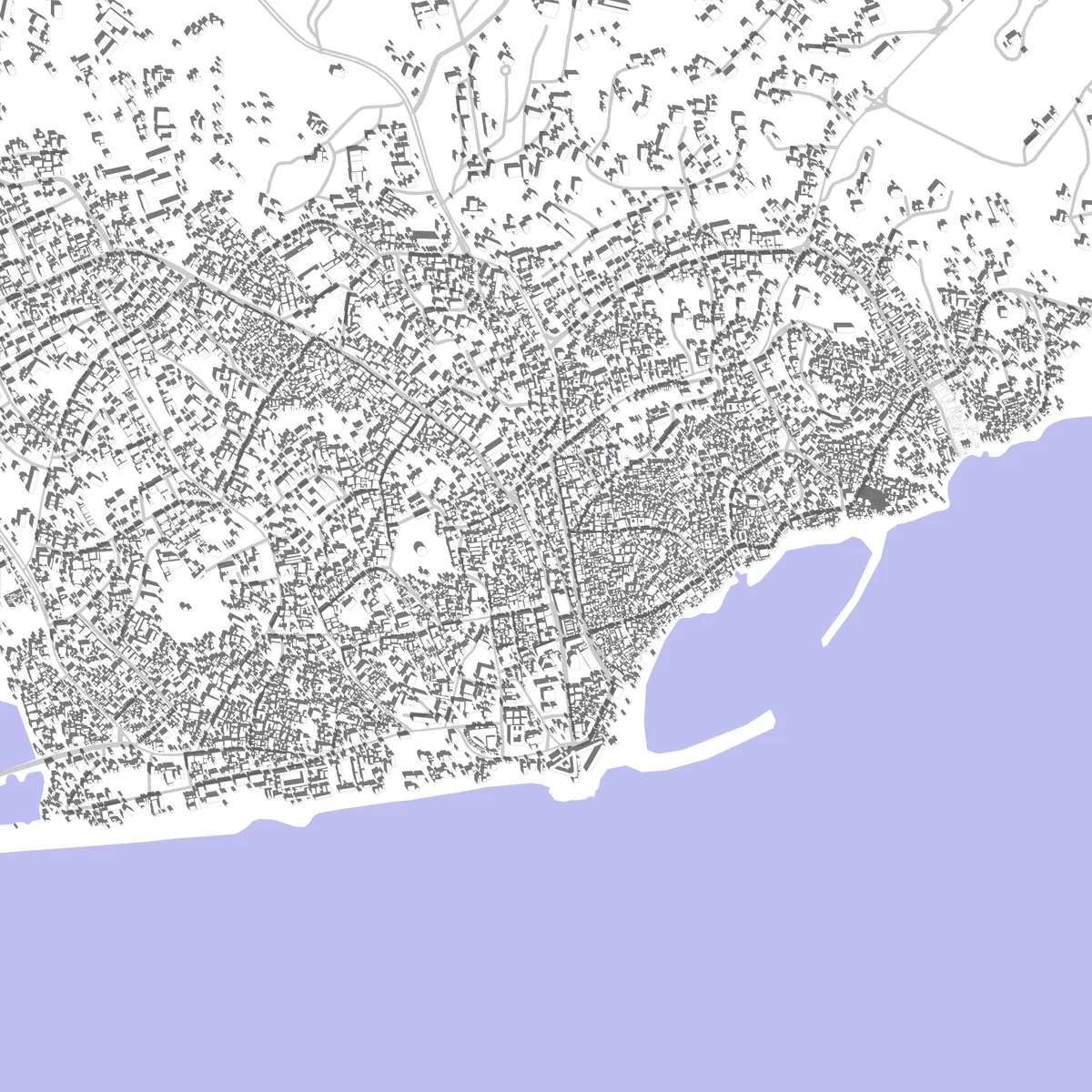 Cape Coast site plan (2.5 km)