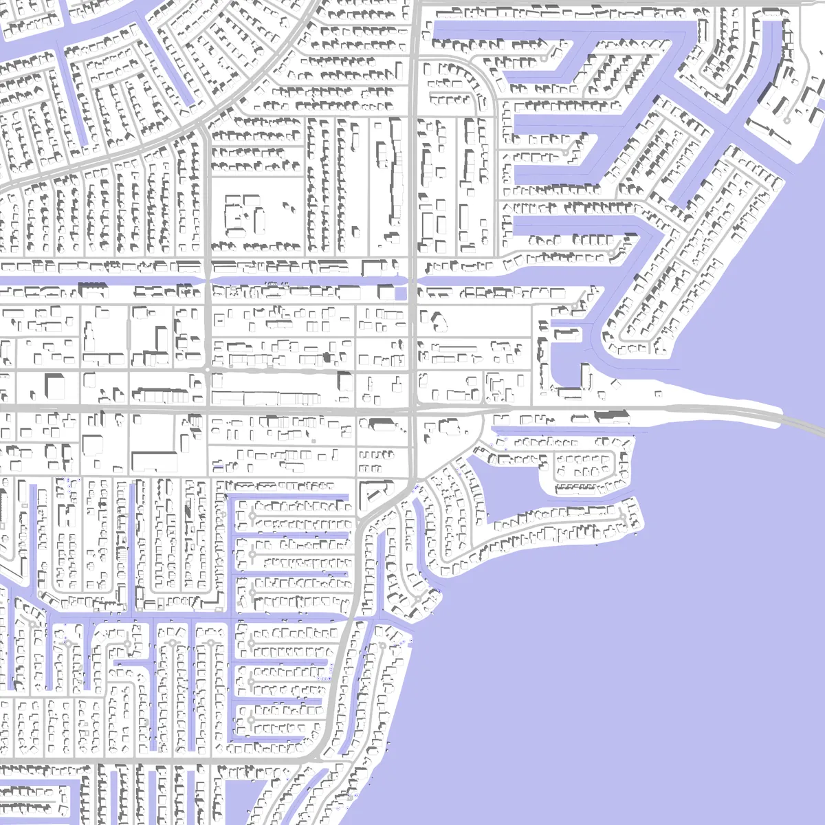 Cape Coral Lageplan (2,5 km)