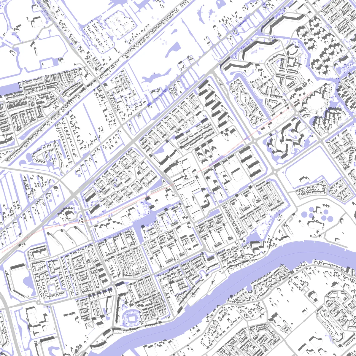 Capelle aan den IJssel situatieplan (2,5 km)
