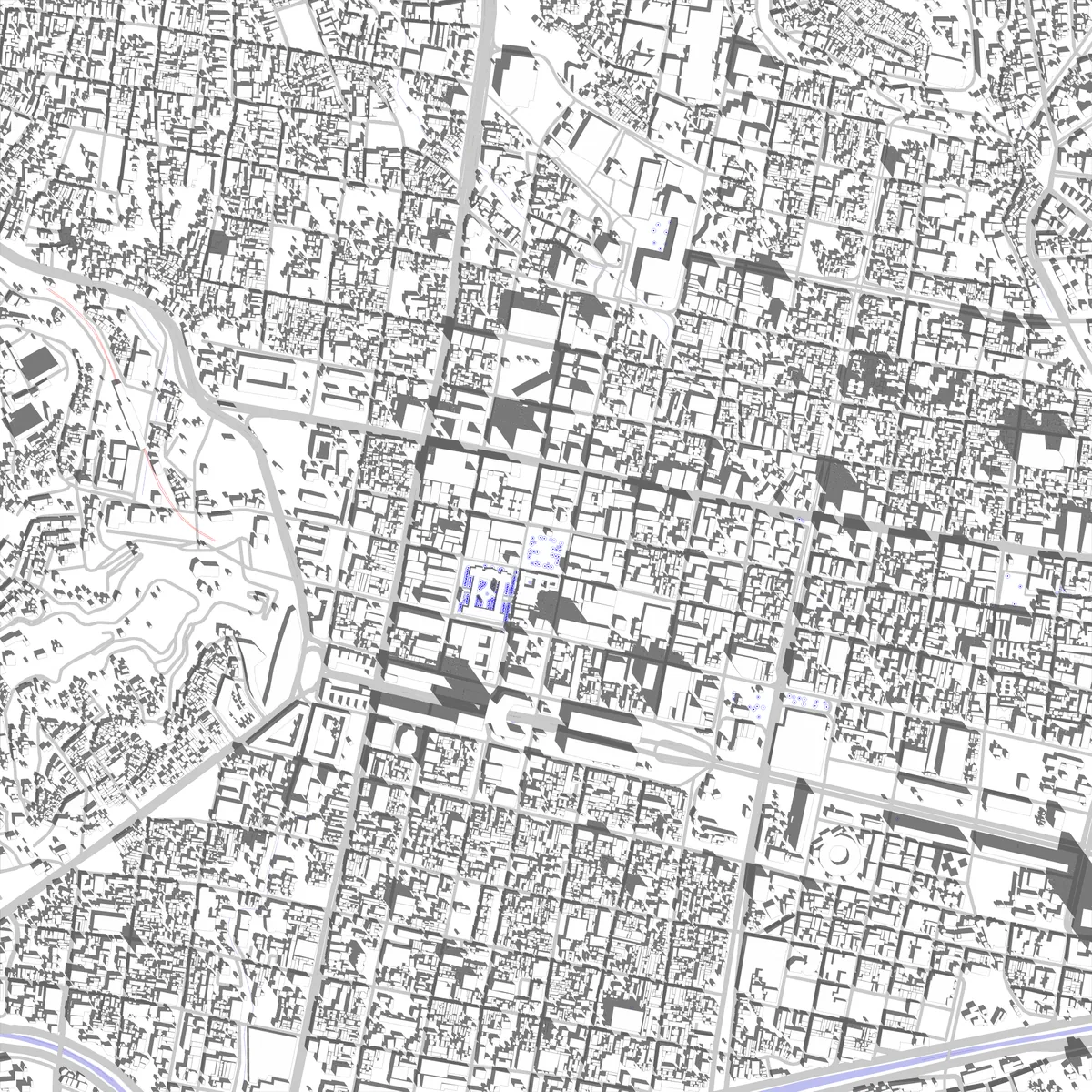 Caracas plano de situación (2,5 km)