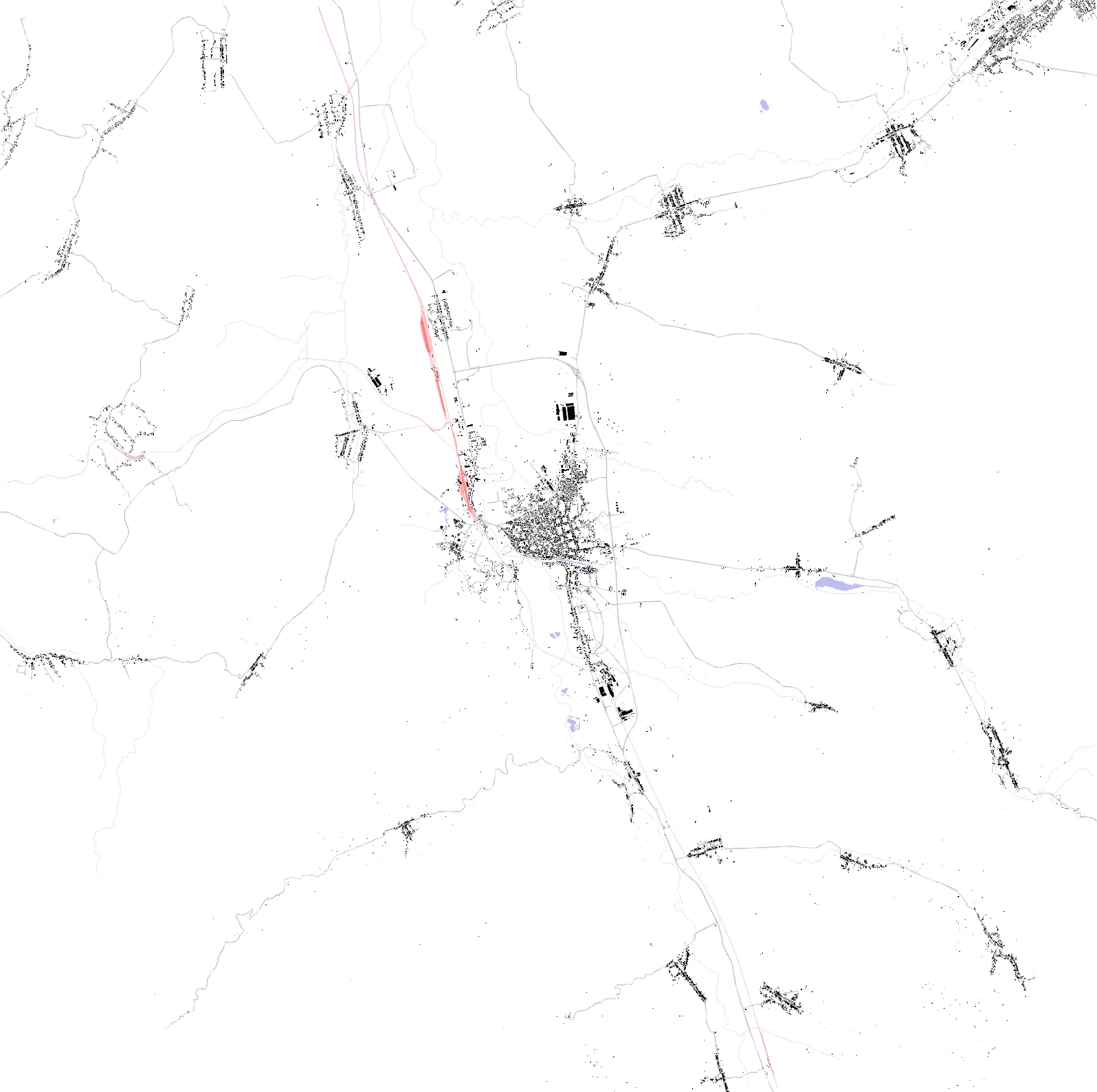 Caransebeș figure ground plan