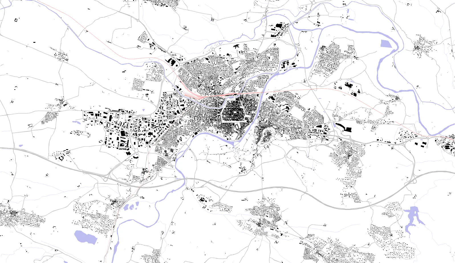 Carcassonne plan de masse