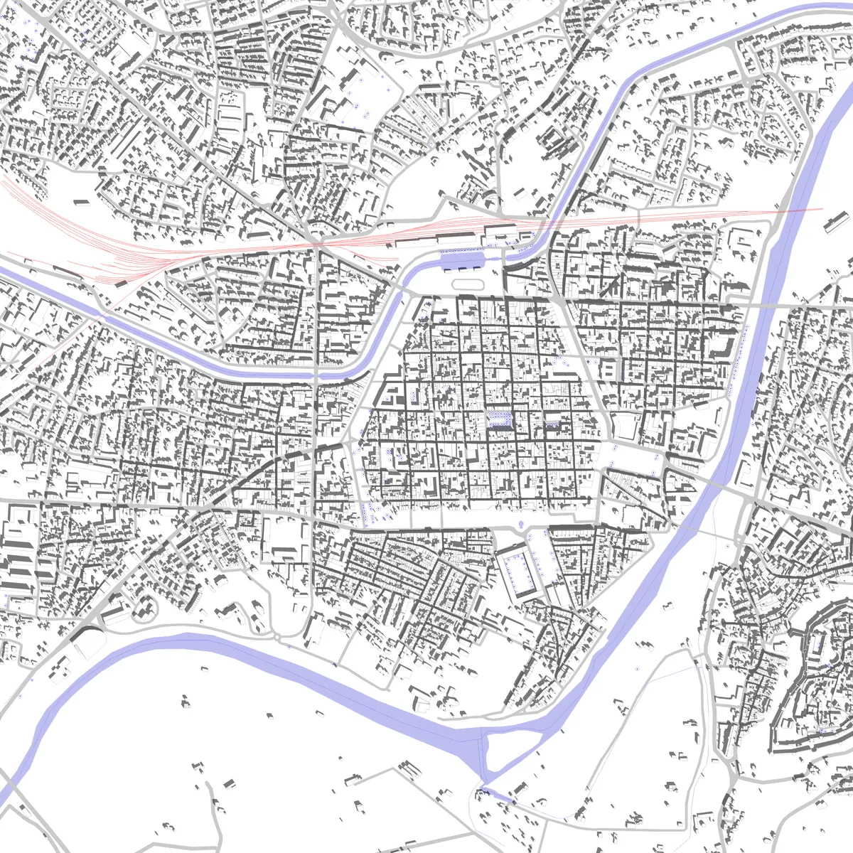 Carcassonne plan de situation (2,5 km)