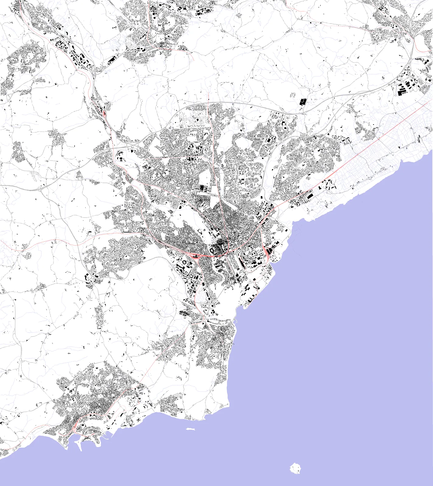 Cardiff Schwarzplan