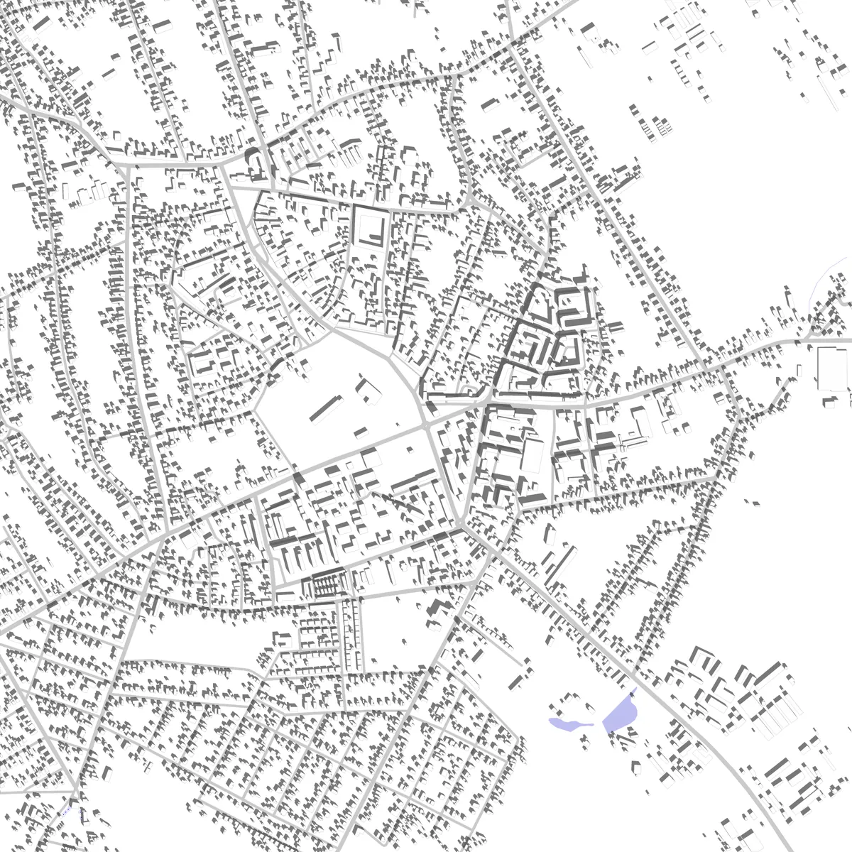 Carei Lageplan (2,5 km)