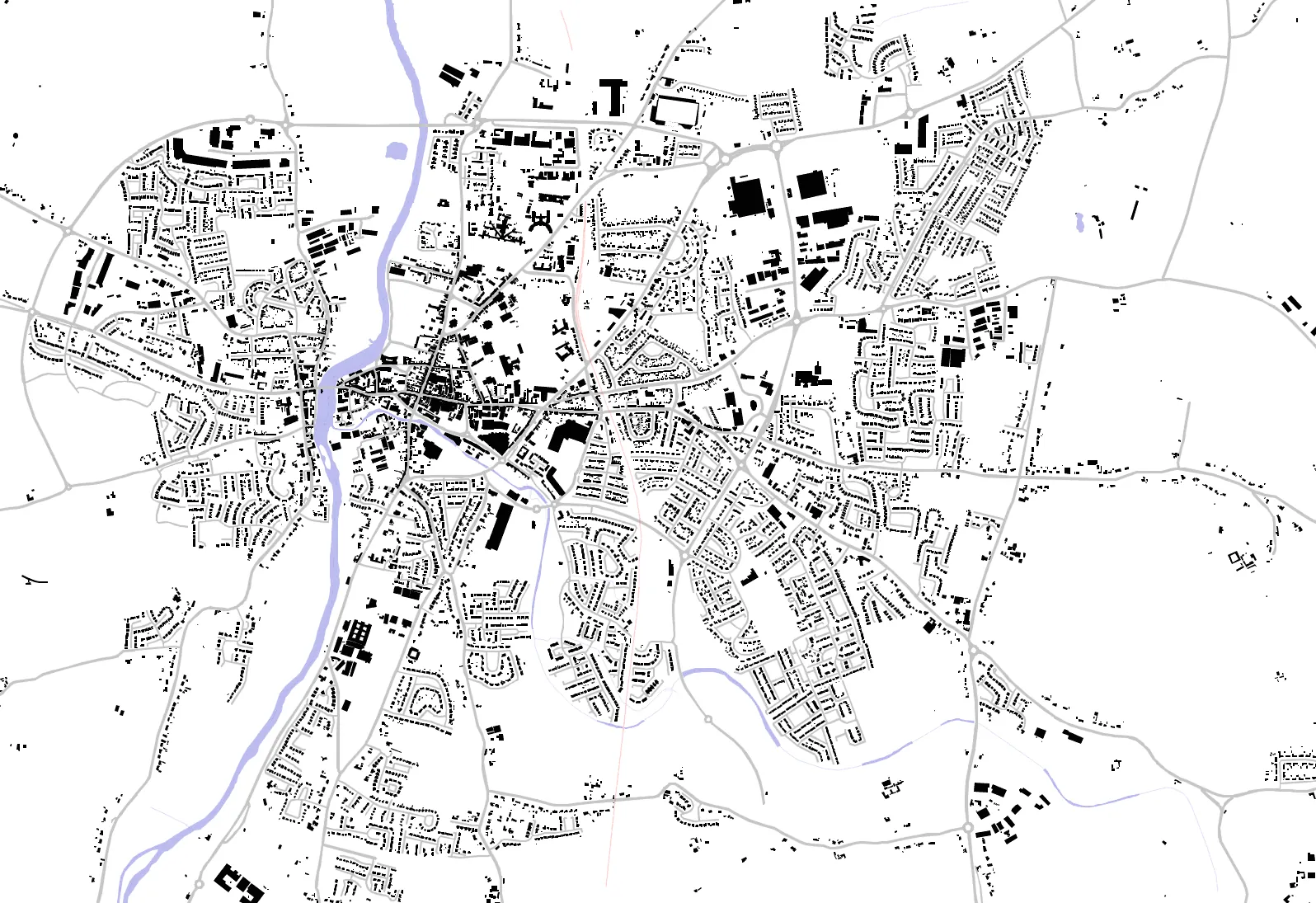 Carlow Schwarzplan