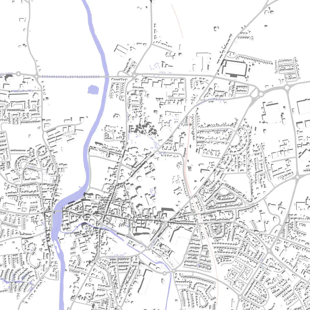 Carlow Lageplan (2,5 km)
