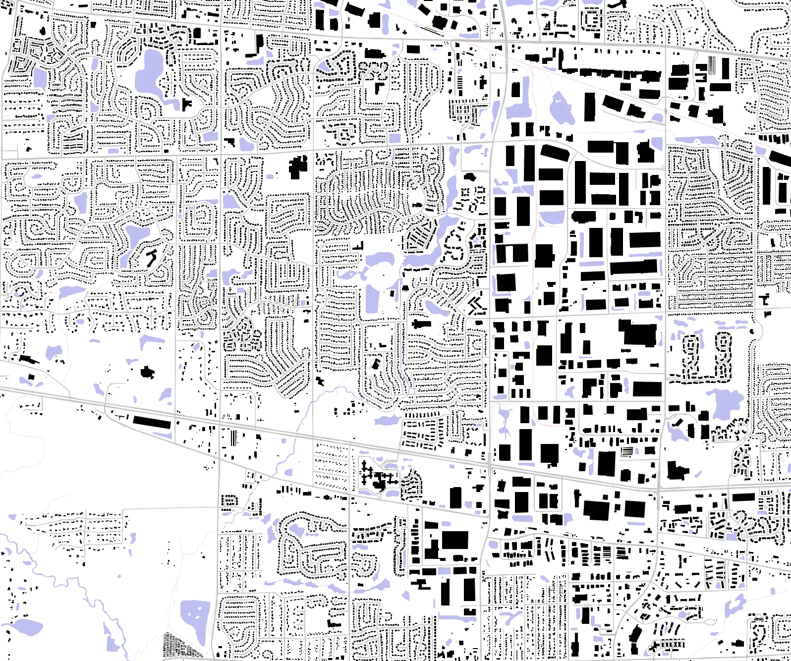 Carol Stream figure ground plan