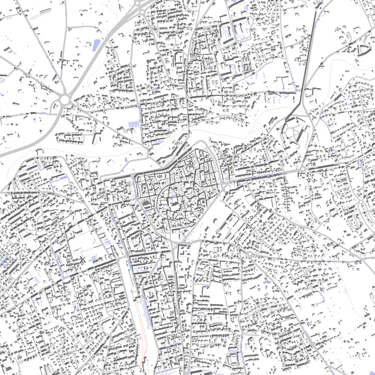 Carpentras plan de situation (2,5 km)