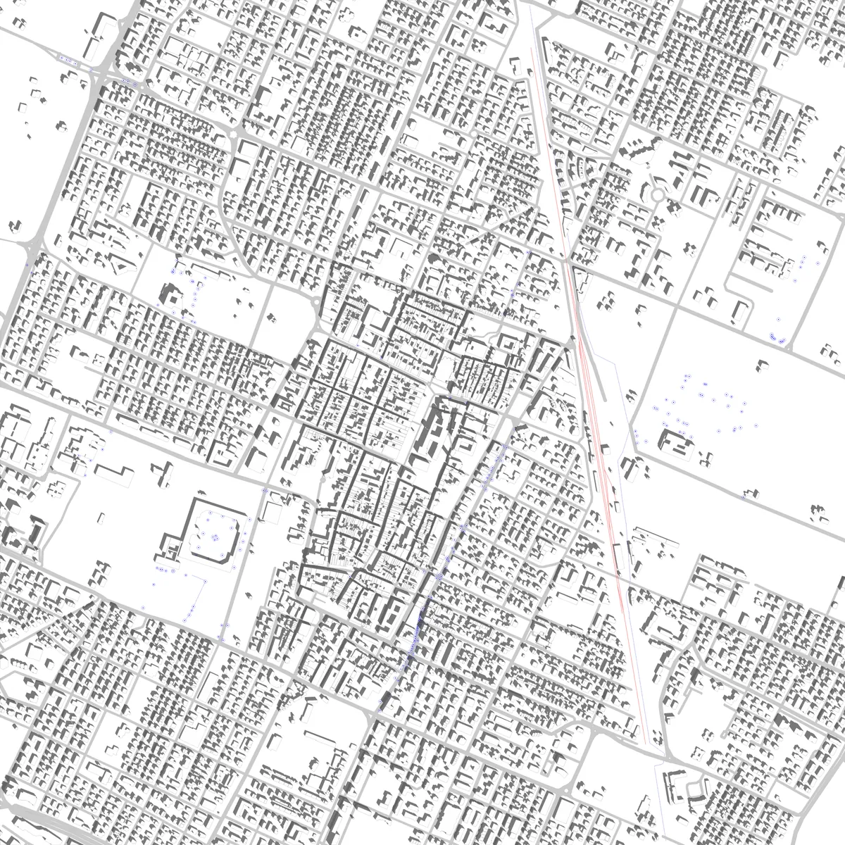 Carpi planimetria di sito (2,5 km)
