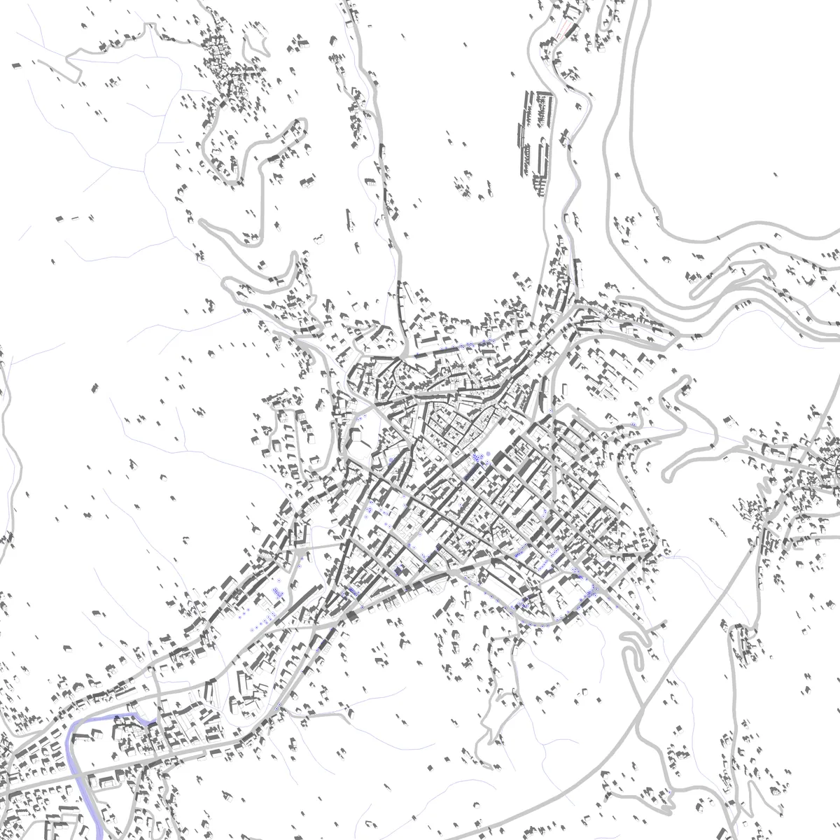 Carrara Lageplan (2,5 km)