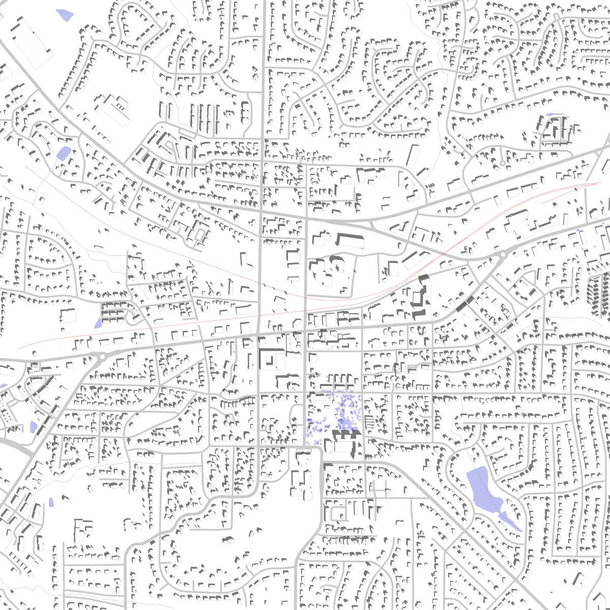 Cary site plan (2.5 km)