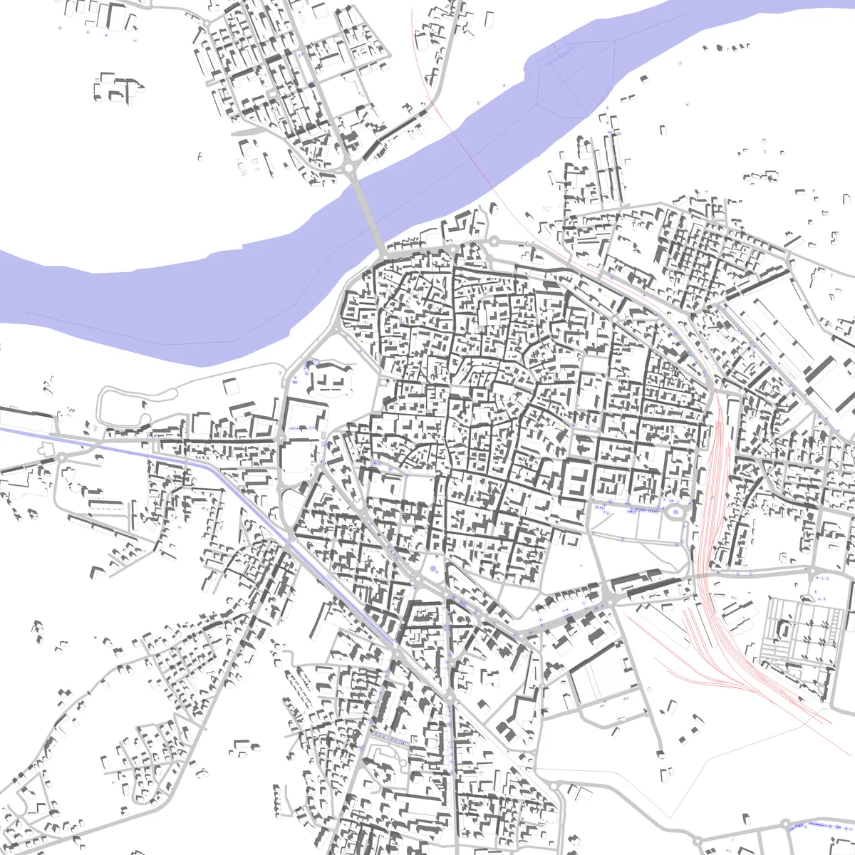 Casale Monferrato site plan (2.5 km)