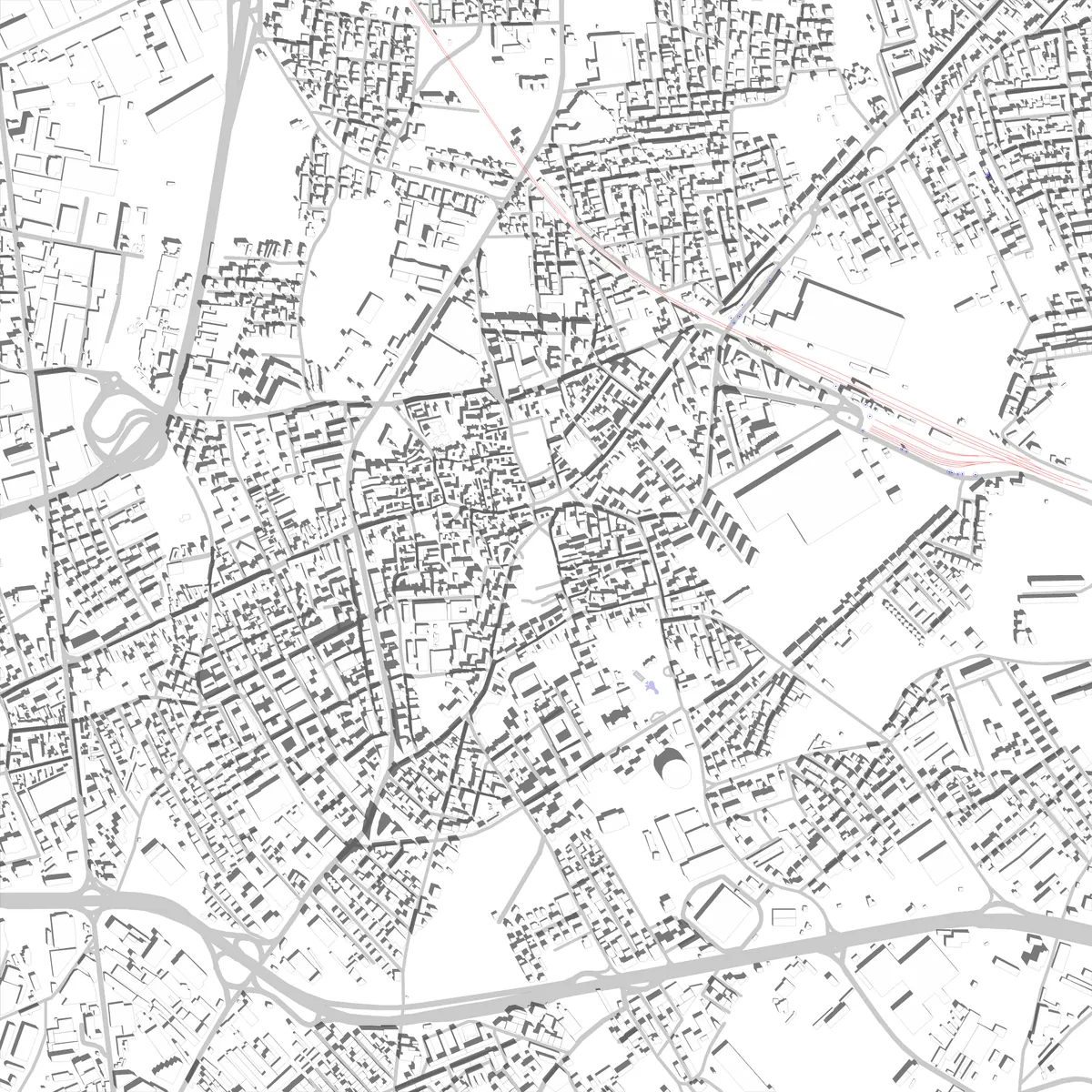 Casoria planimetria di sito (2,5 km)