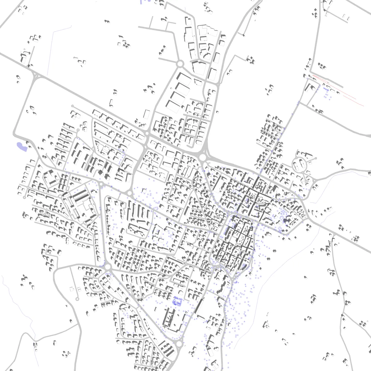 Castel San Pietro Terme planimetria di sito (2,5 km)