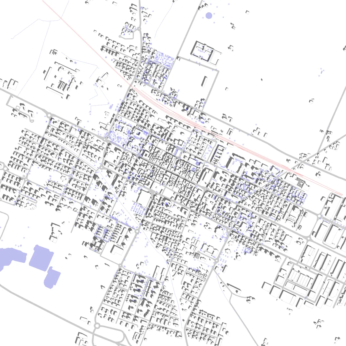Castelfranco Emilia Lageplan (2,5 km)