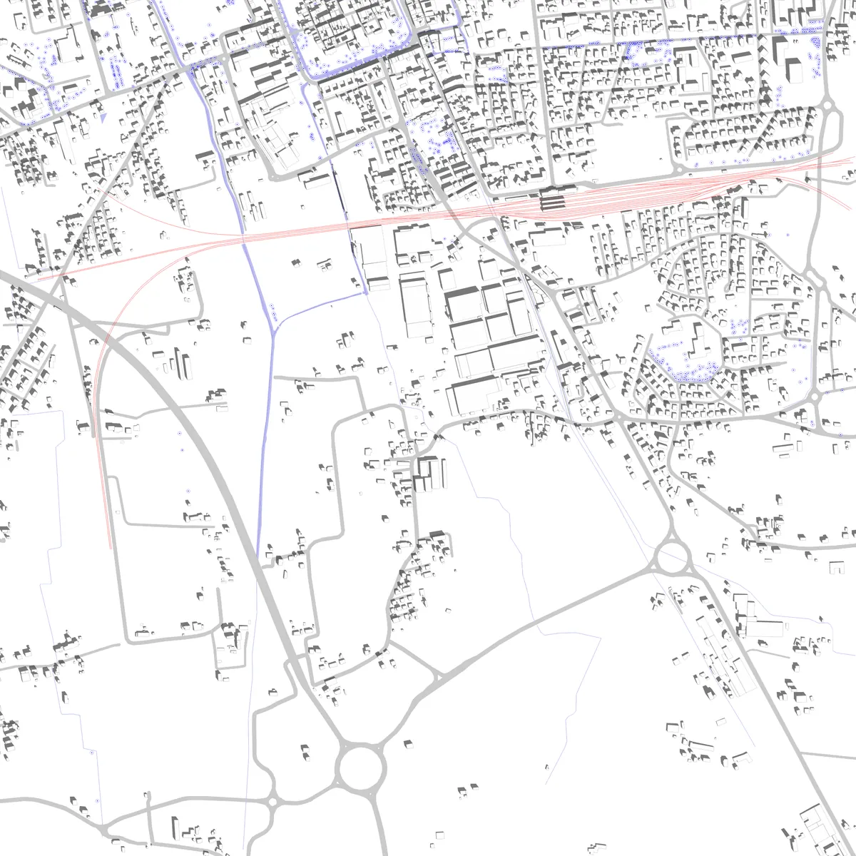Castelfranco Veneto planimetria di sito (2,5 km)