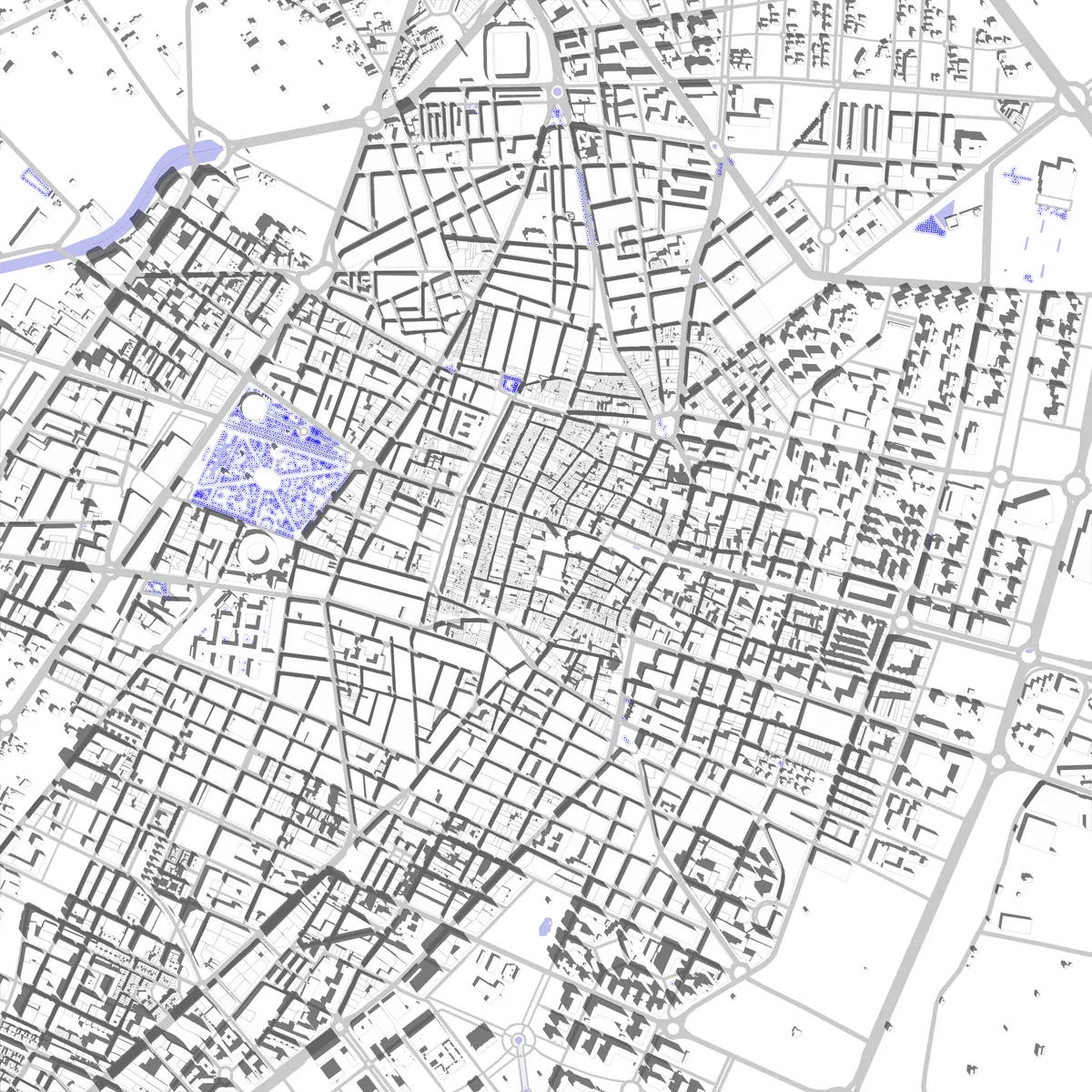 Castellón de la Plana site plan (2.5 km)
