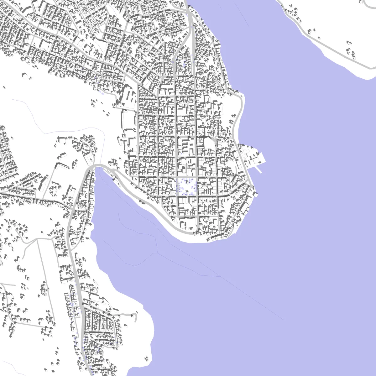 Castro Lageplan (2,5 km)