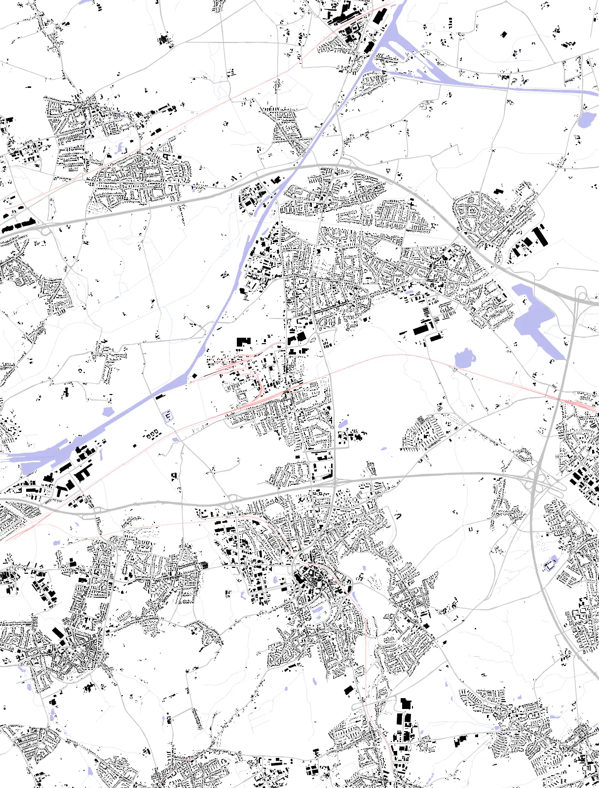 Castrop-Rauxel figure ground plan