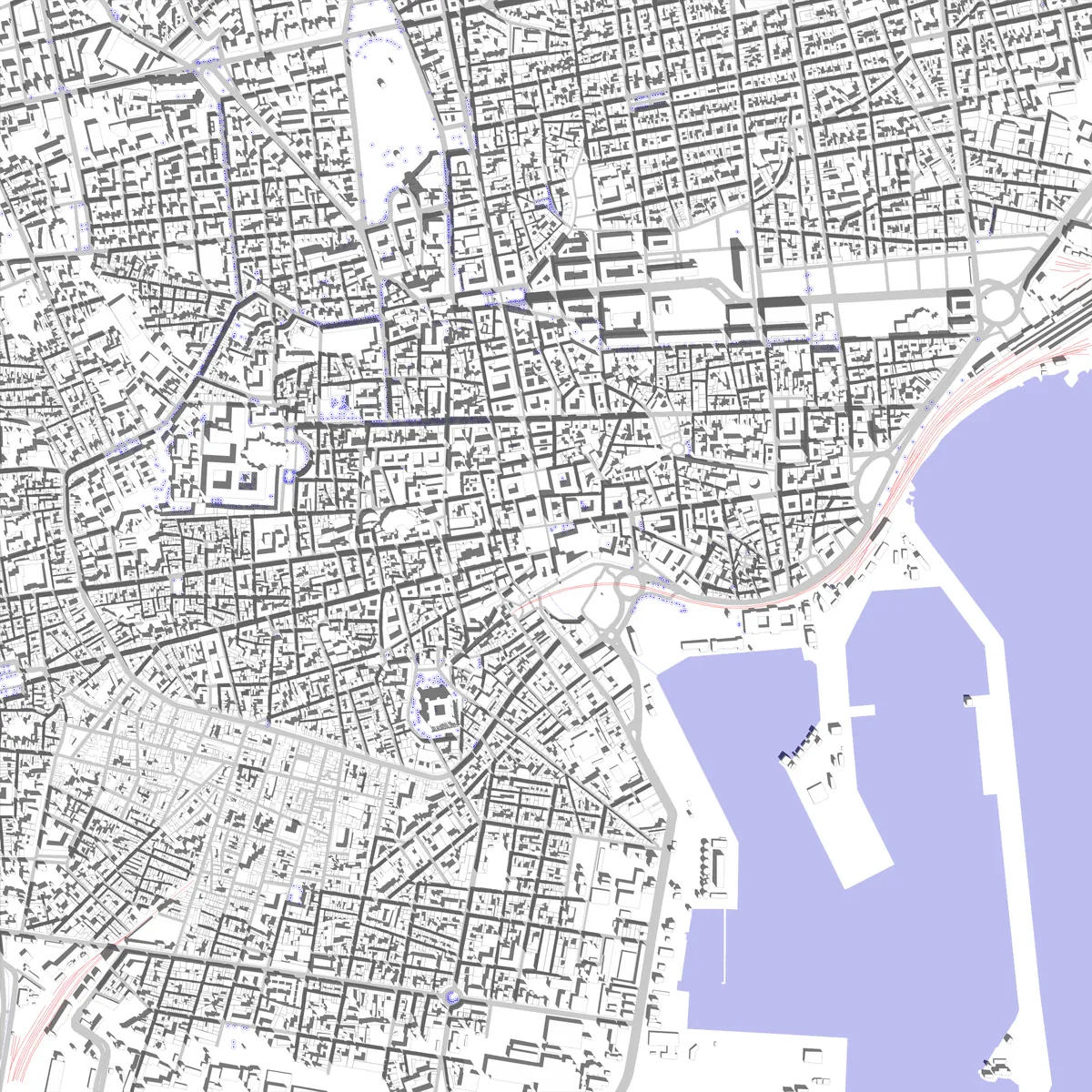 Catania planimetria di sito (2.5 km)