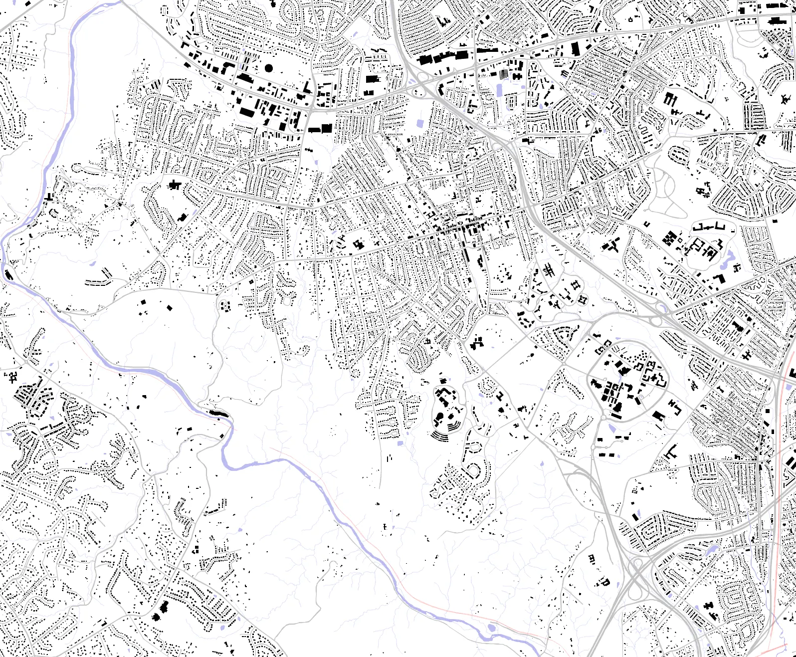 Catonsville figure ground plan