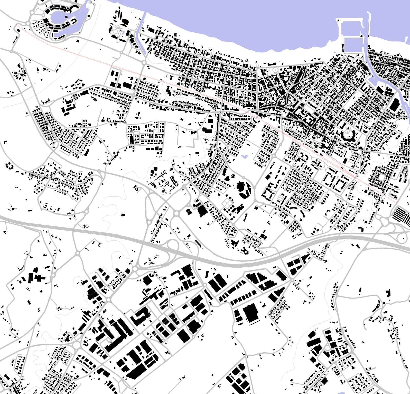 Cattolica figure ground plan