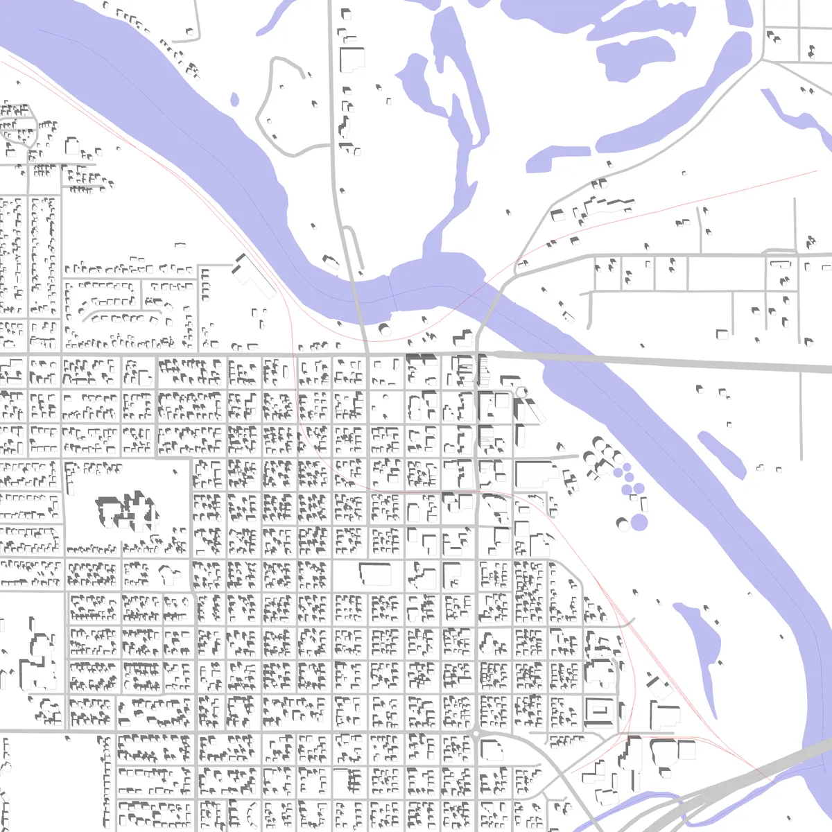 Cedar Falls Lageplan (2,5 km)