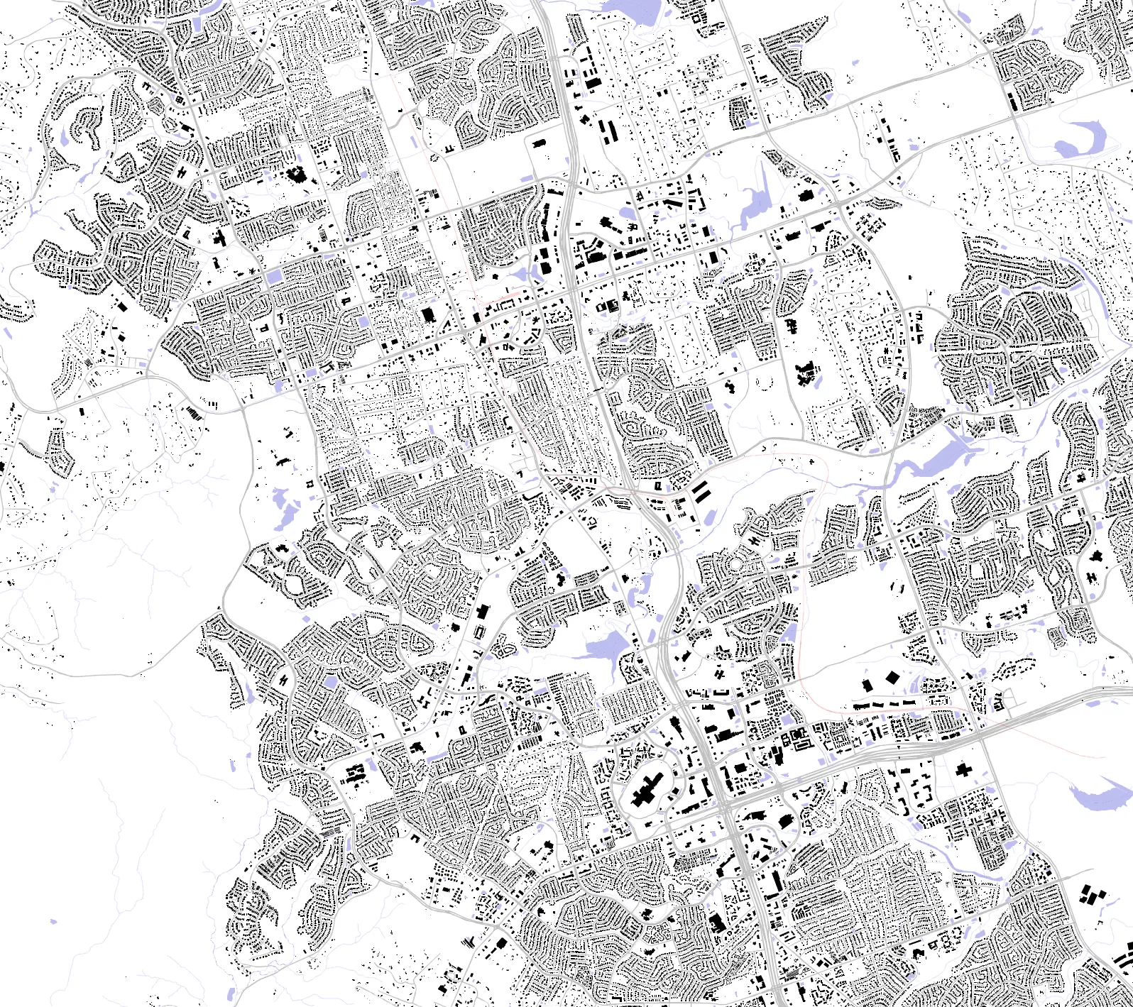 Cedar Park figure ground plan