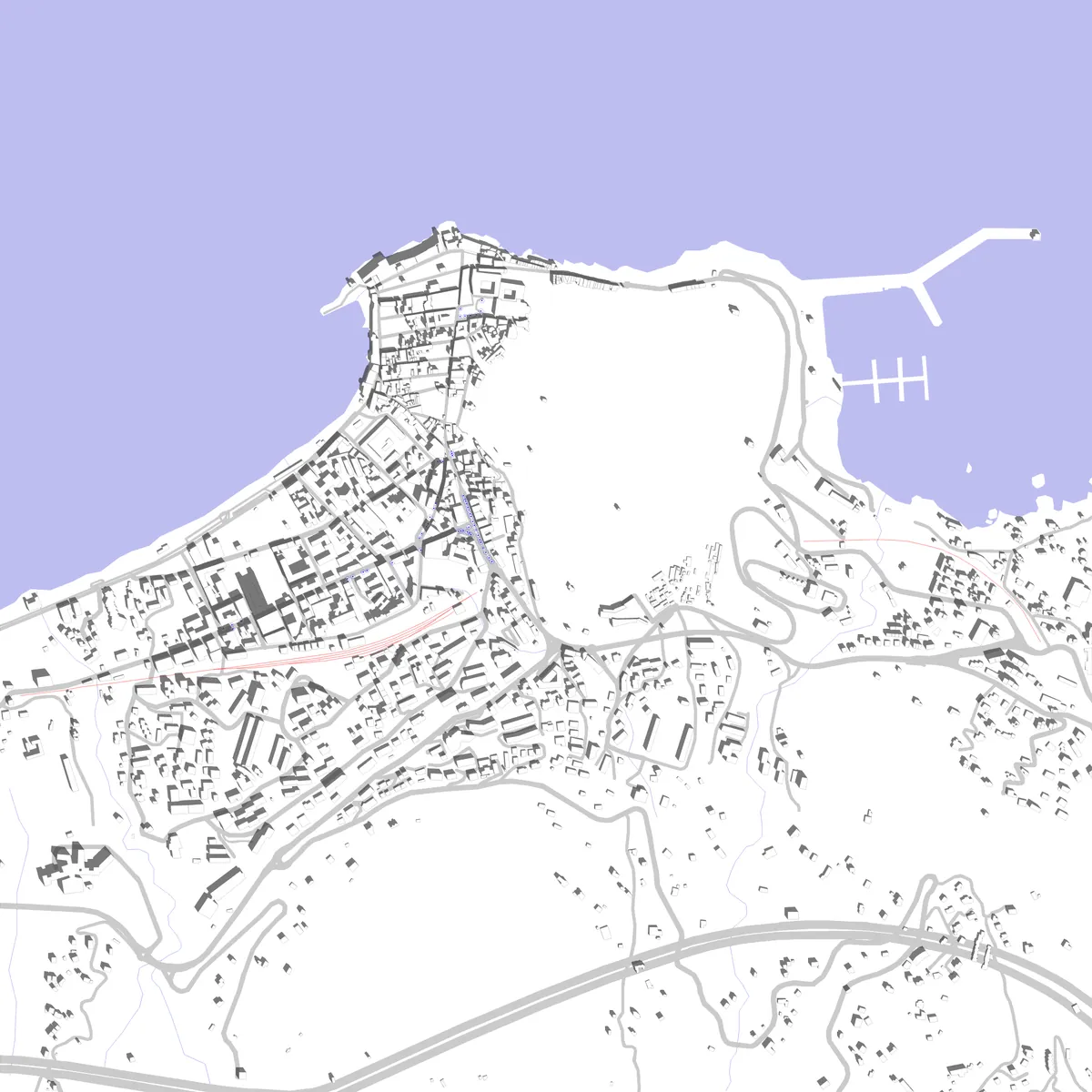 Cefalù planimetria di sito (2,5 km)