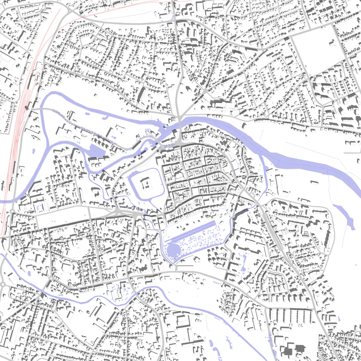 Celle Lageplan (2,5 km)