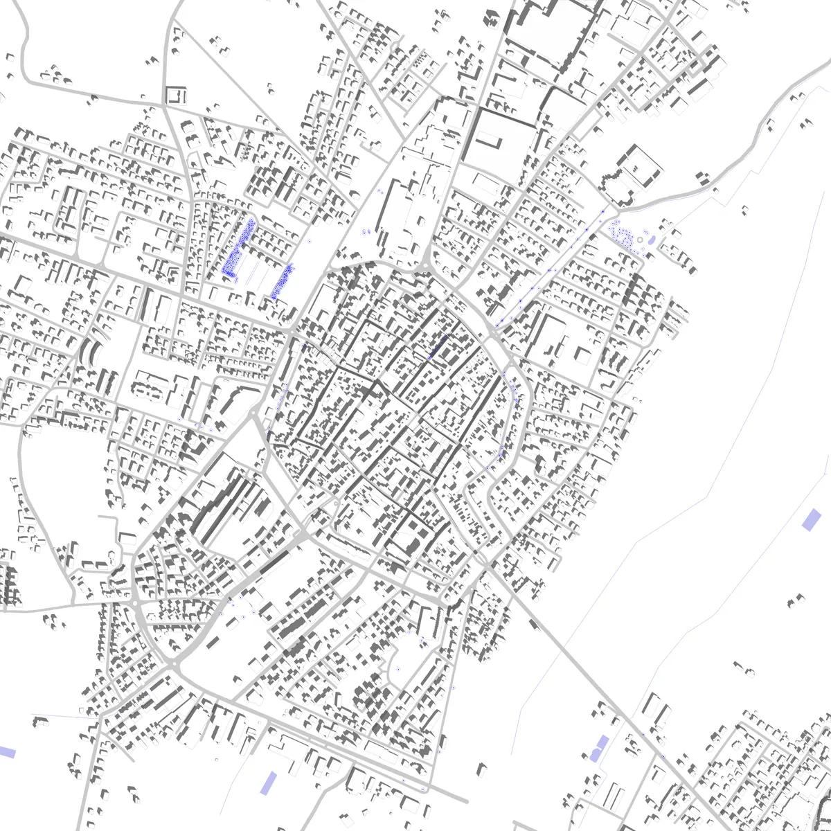 Cento Lageplan (2,5 km)