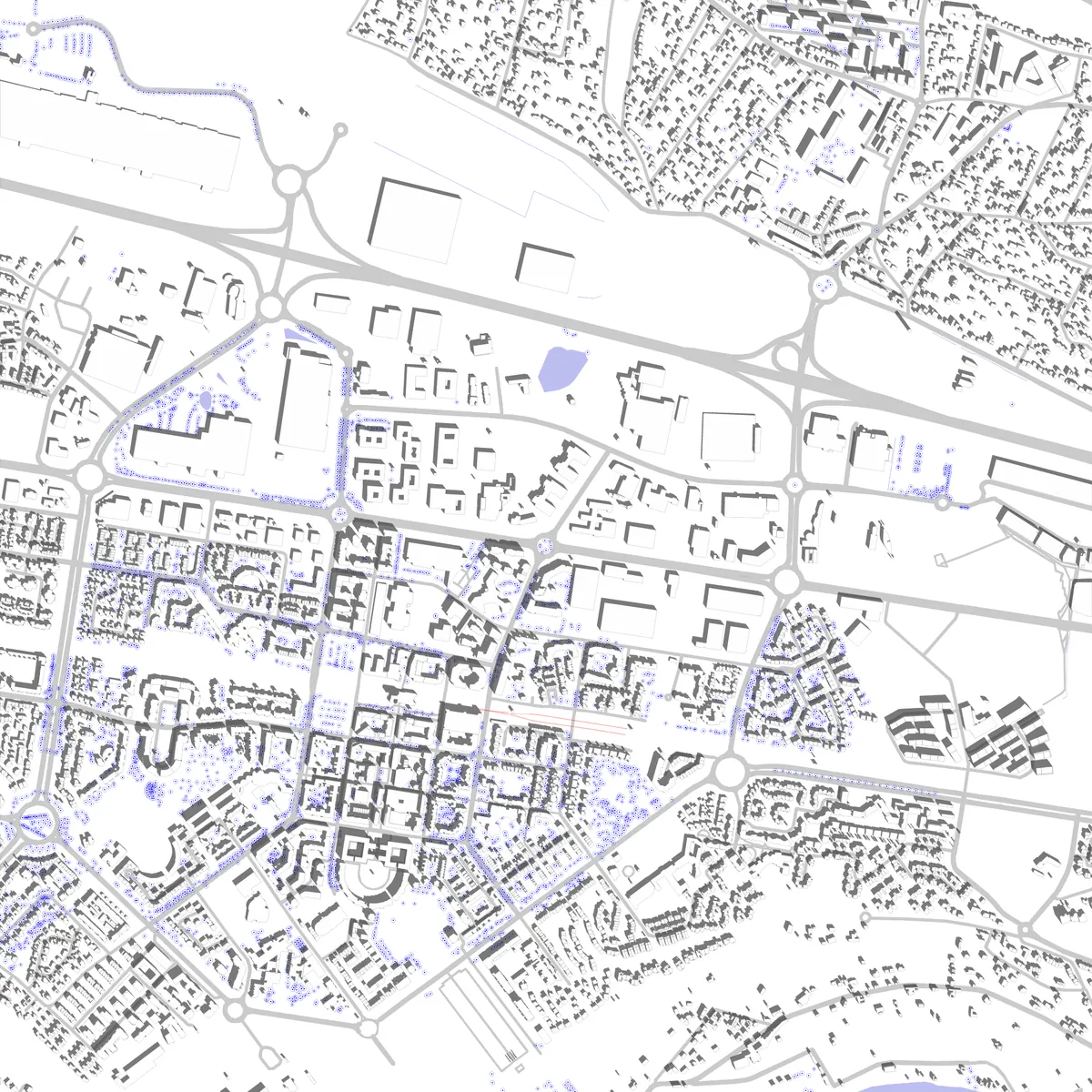 Cergy plan de situation (2,5 km)
