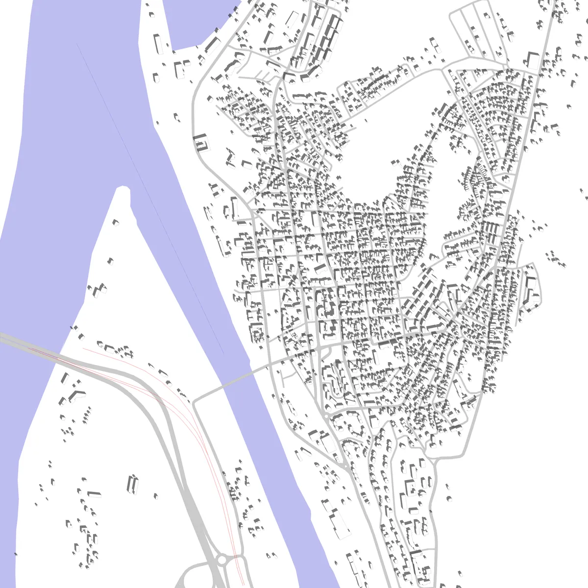 Cernavodă site plan (2,5 km)