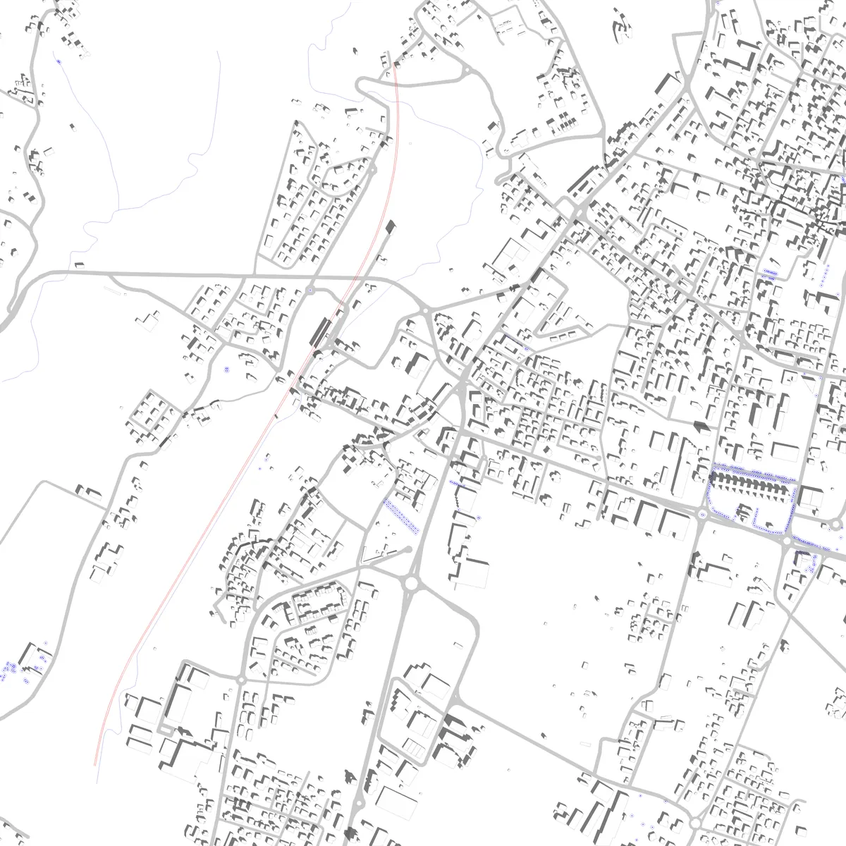 Cernusco Lombardone planimetria di sito (2.5 km)