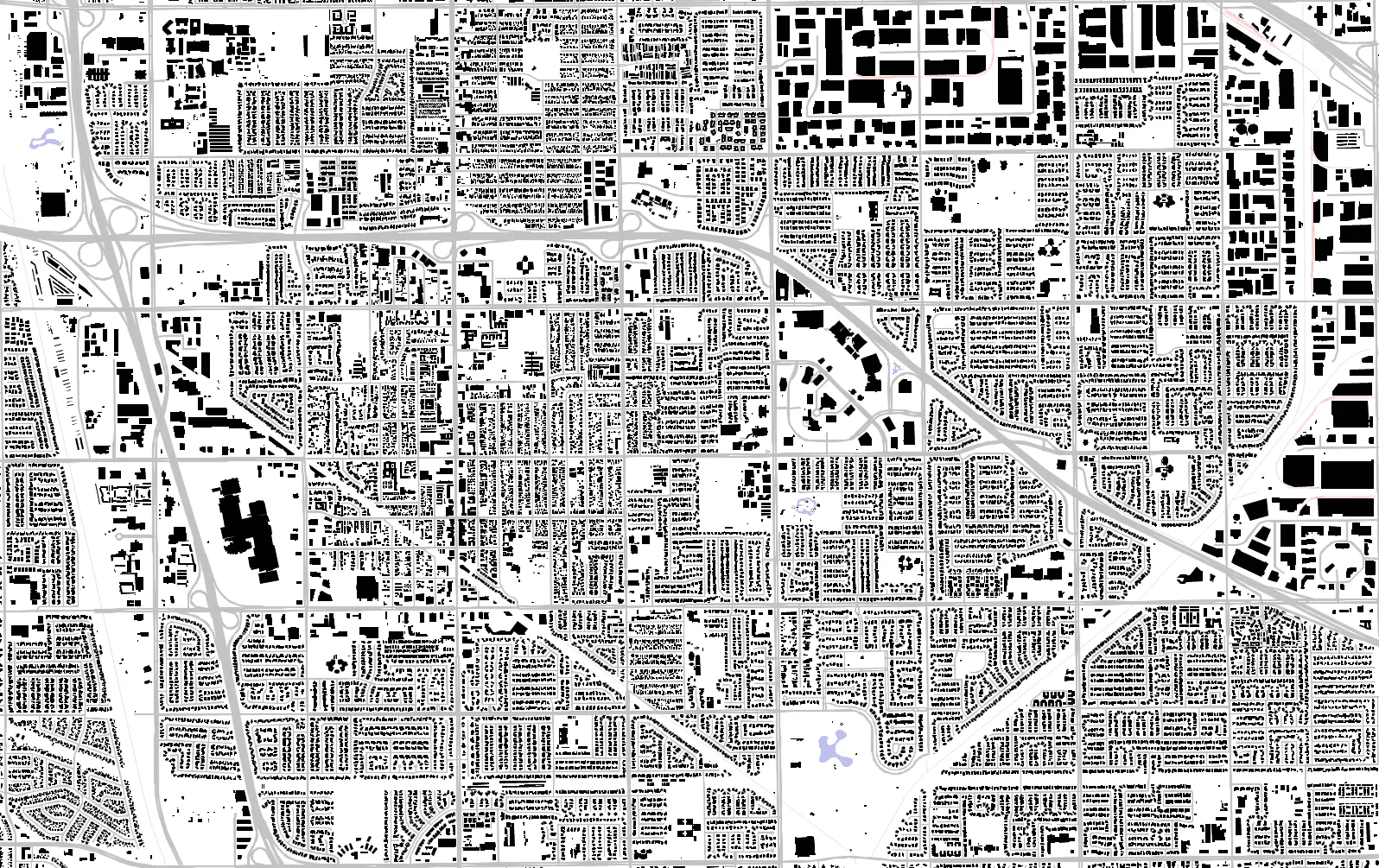 Cerritos Schwarzplan