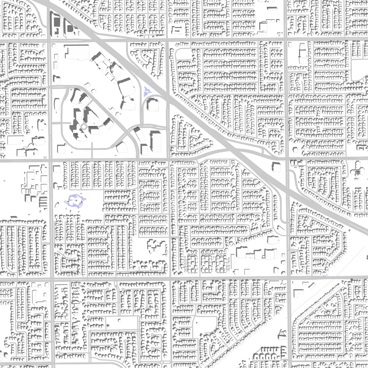 Cerritos Lageplan (2,5 km)